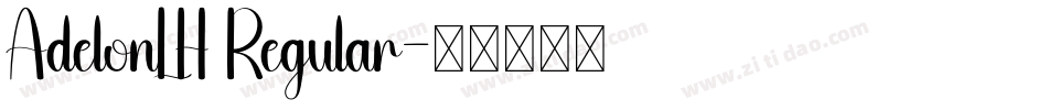 AdelonLH Regular字体转换